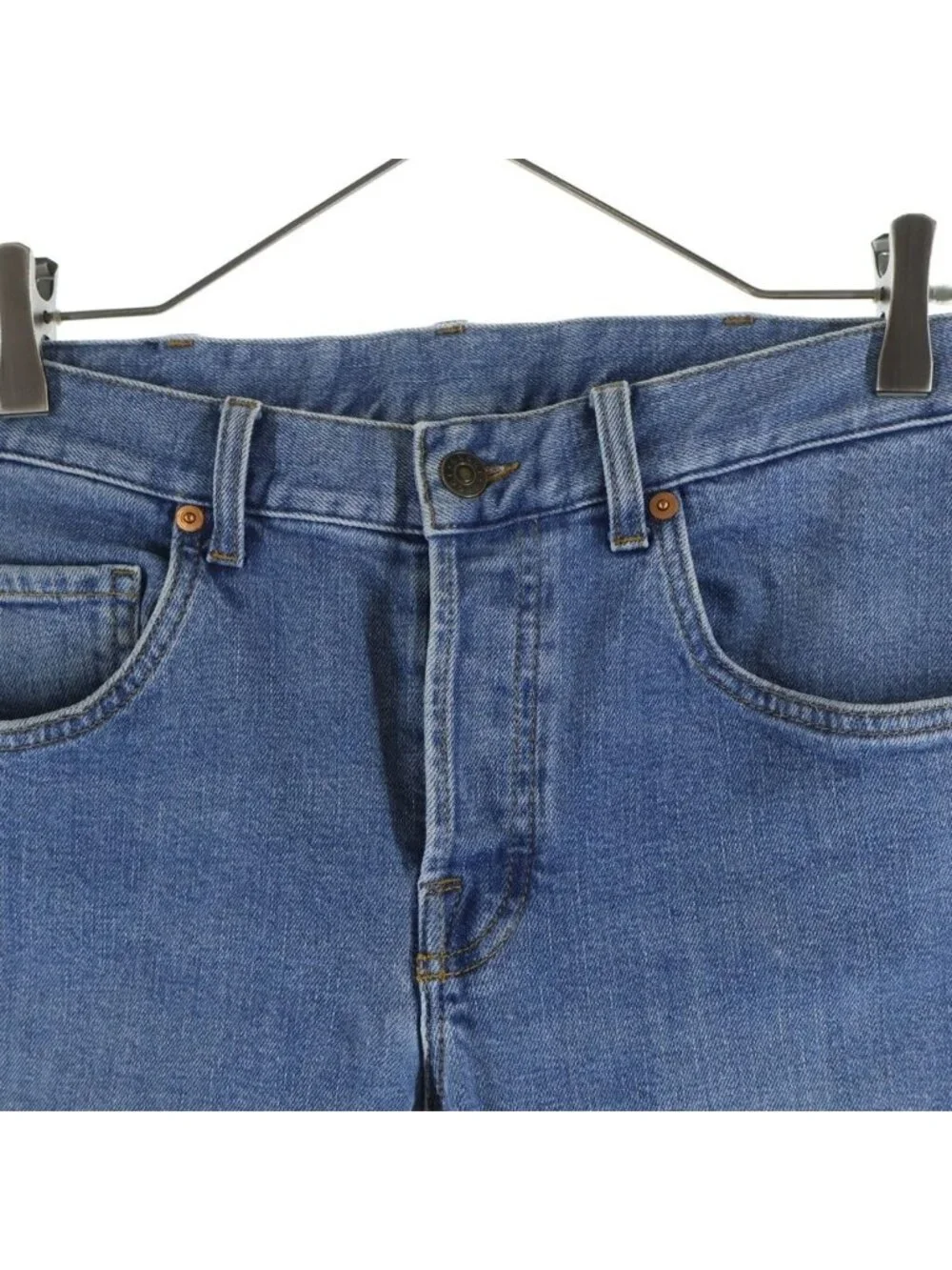 Gucci Stretch Denim Pants Button Fly Jeans Indigo